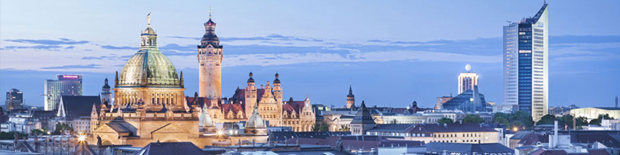 Skyline of the City of Leipzig